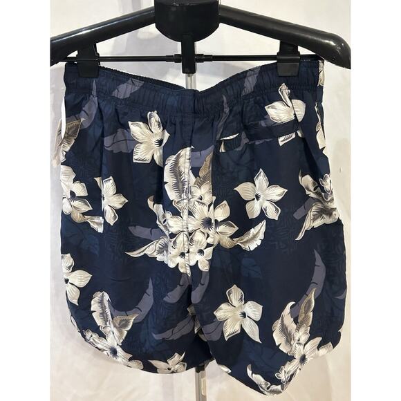 NWT Croft & Barrow Navy Blue Hawaiian Swim Trunks Men's size M - Picture 3 of 4